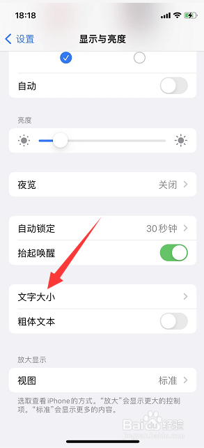 iPhone怎么设置文字大小