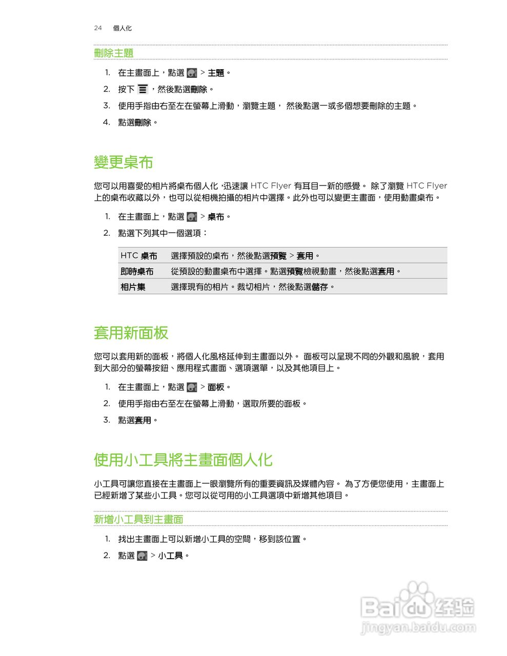 多普达HTC Flyer P512手机使用说明书:[3]