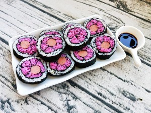 小花朵寿司的做法