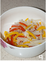 夏日零脂爽口小菜【彩椒拌脆藕】