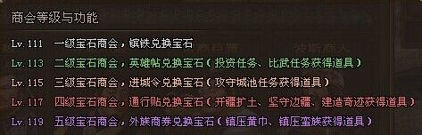 攻城掠地宝石商会详解