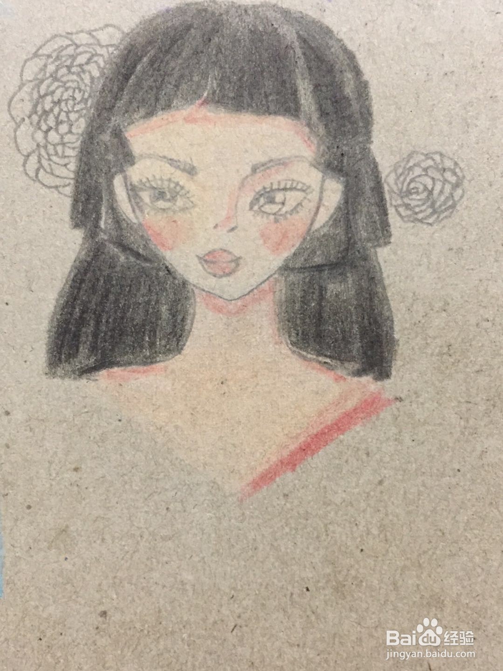 插画教程之穿和服的女孩