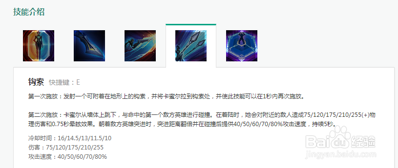 英雄联盟lol青钢影卡蜜尔英雄技能介绍