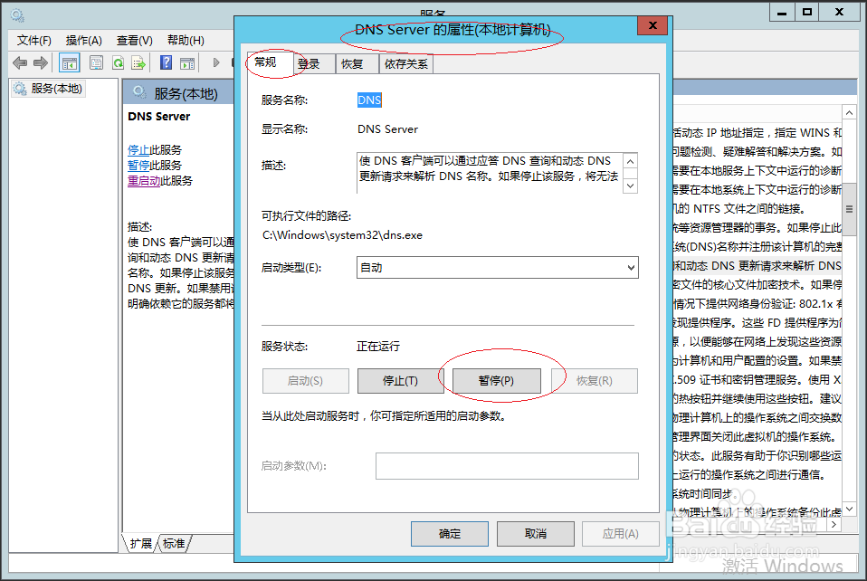 Windows Server 2012如何暂停DNS域名解析服务