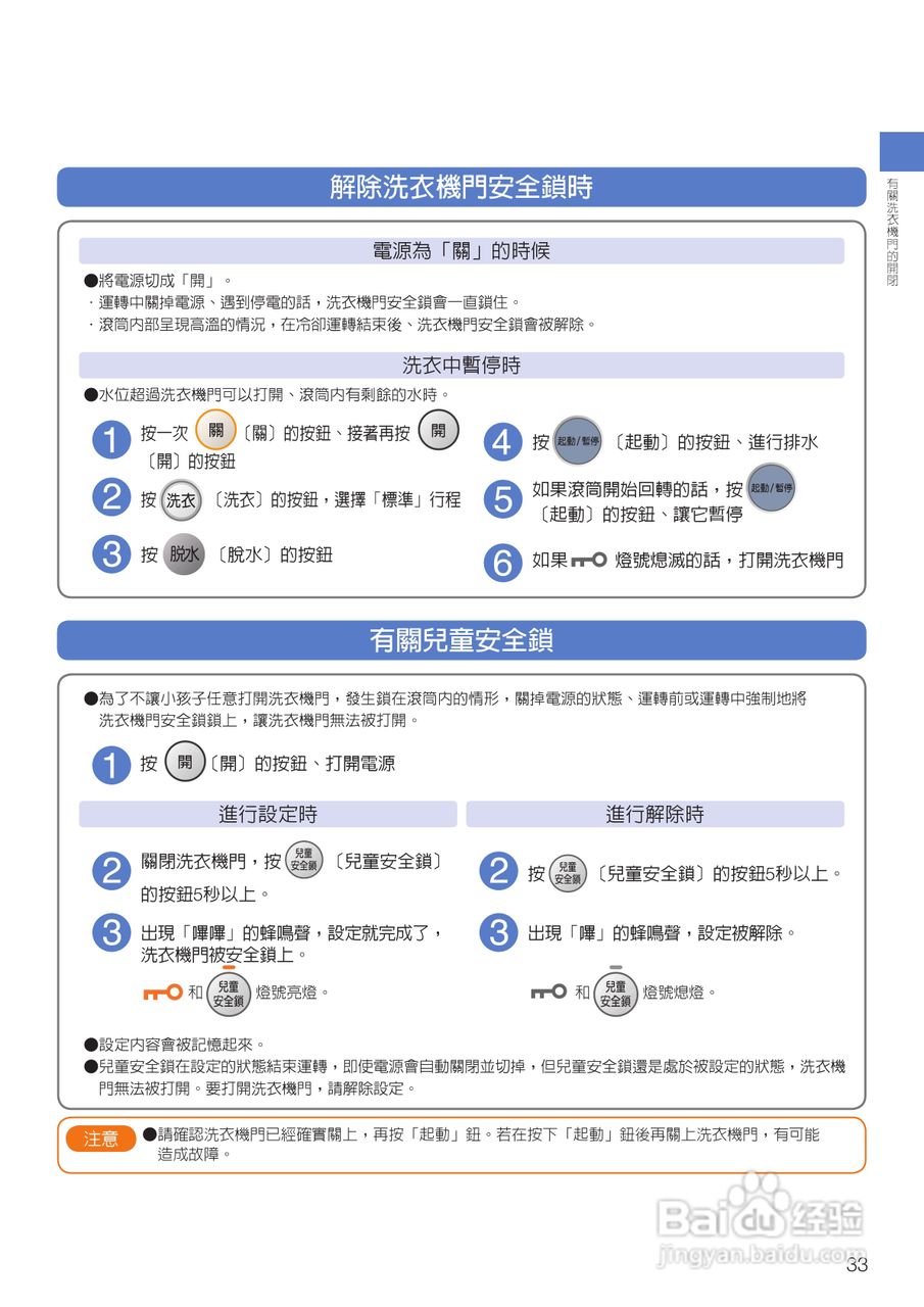 日立SF-BD1300TR 洗衣机使用说明书:[4]
