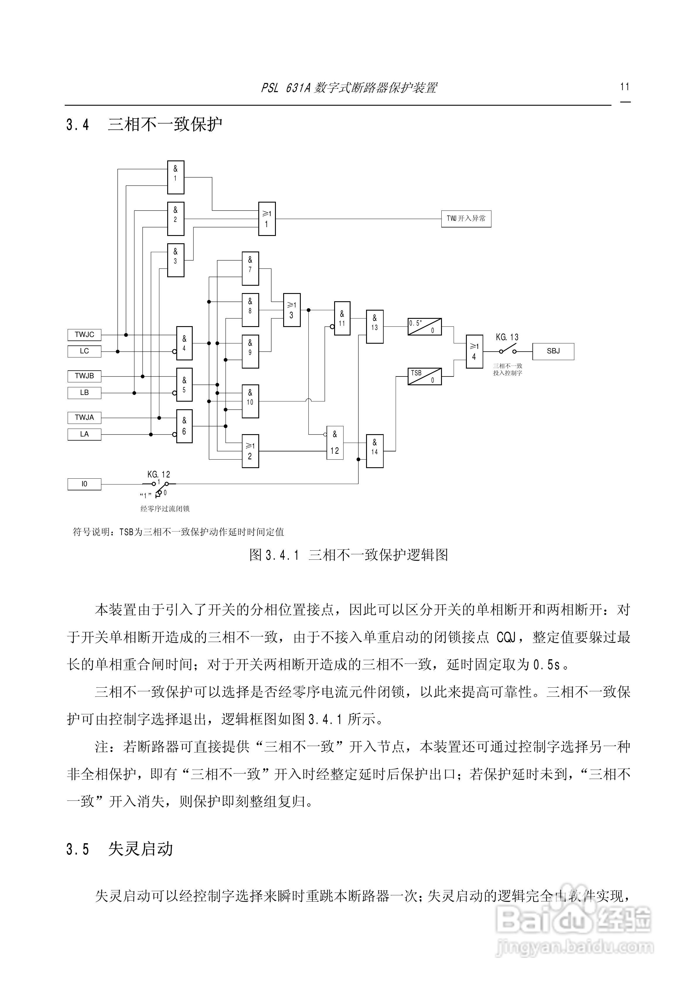 PSL631A断路器保护装置说明书:[2]