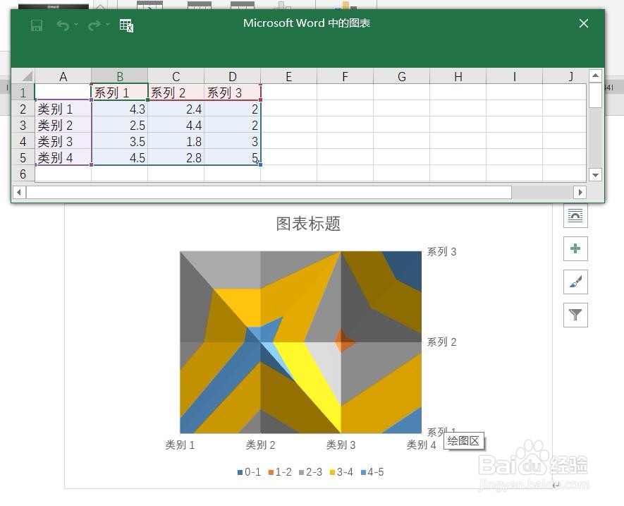 Word2016怎样插入曲面图