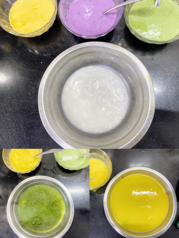 Q弹可口彩虹椰汁千层糕