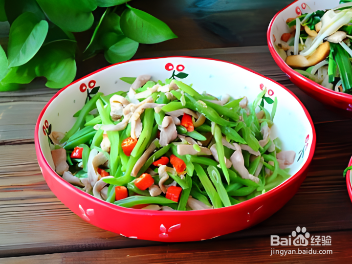 如何做扁豆炒肉丝