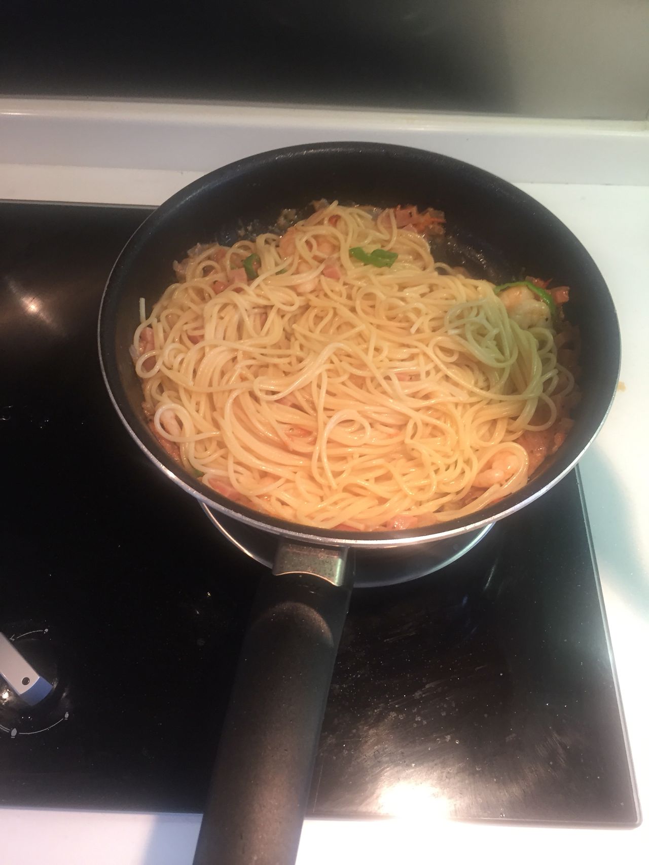 超美味的虾仁意面，每一口都是满满的幸福！