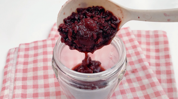 黑米山药紫薯糊