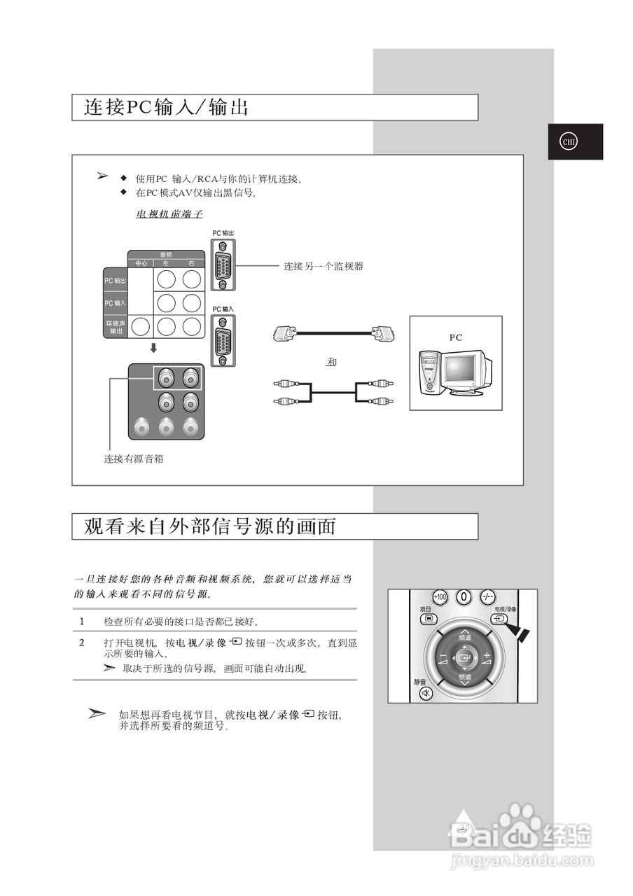 三星SP62T6HX背投影彩色电视机使用说明书:[4]