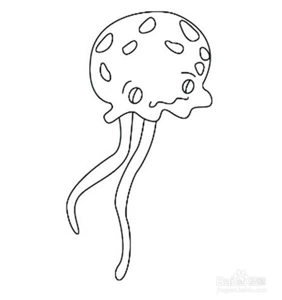 巨型管水母简笔画图片