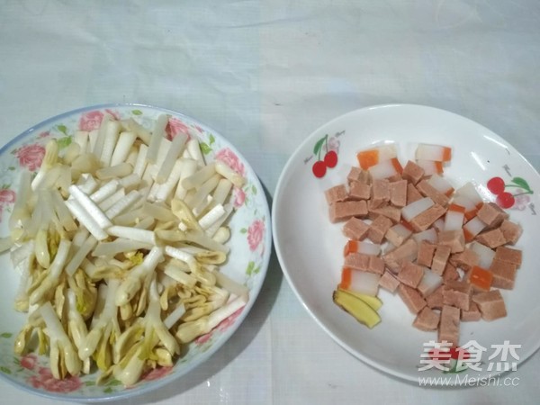 素肉炒花生苗