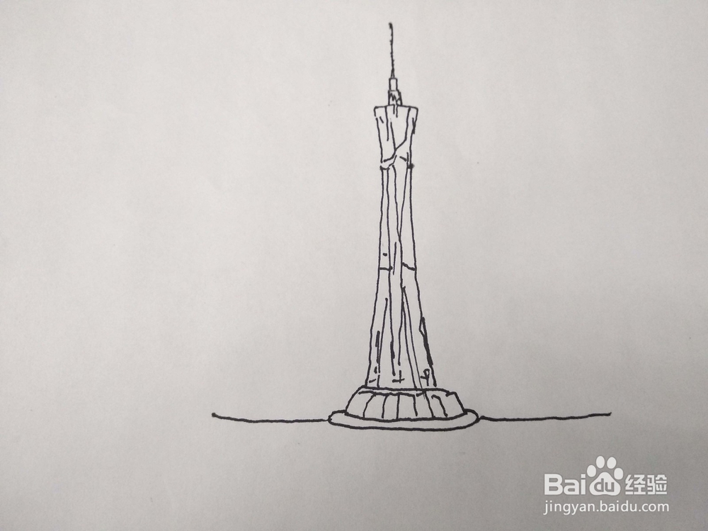怎么画郑州市中原福塔速写?卡通儿童简笔画教程