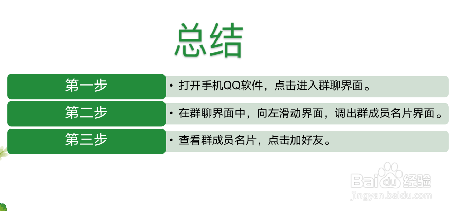 QQ如何查看群成员名片?
