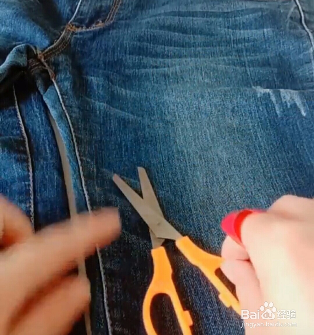怀旧版牛仔裤做法