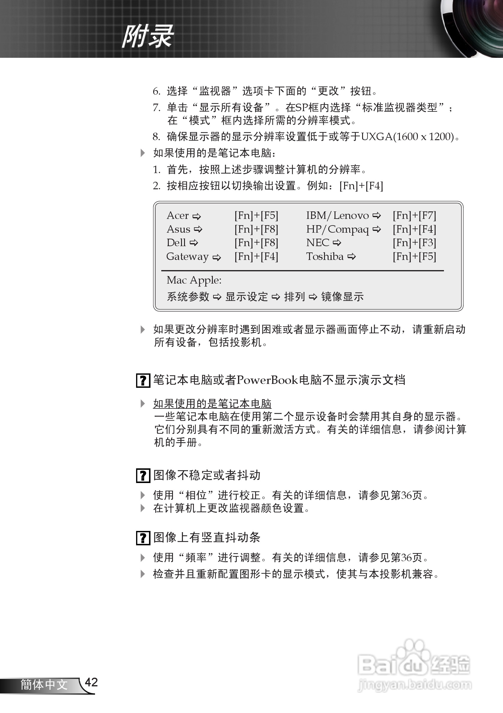 奥图码 DP7130投影机说明书:[5]