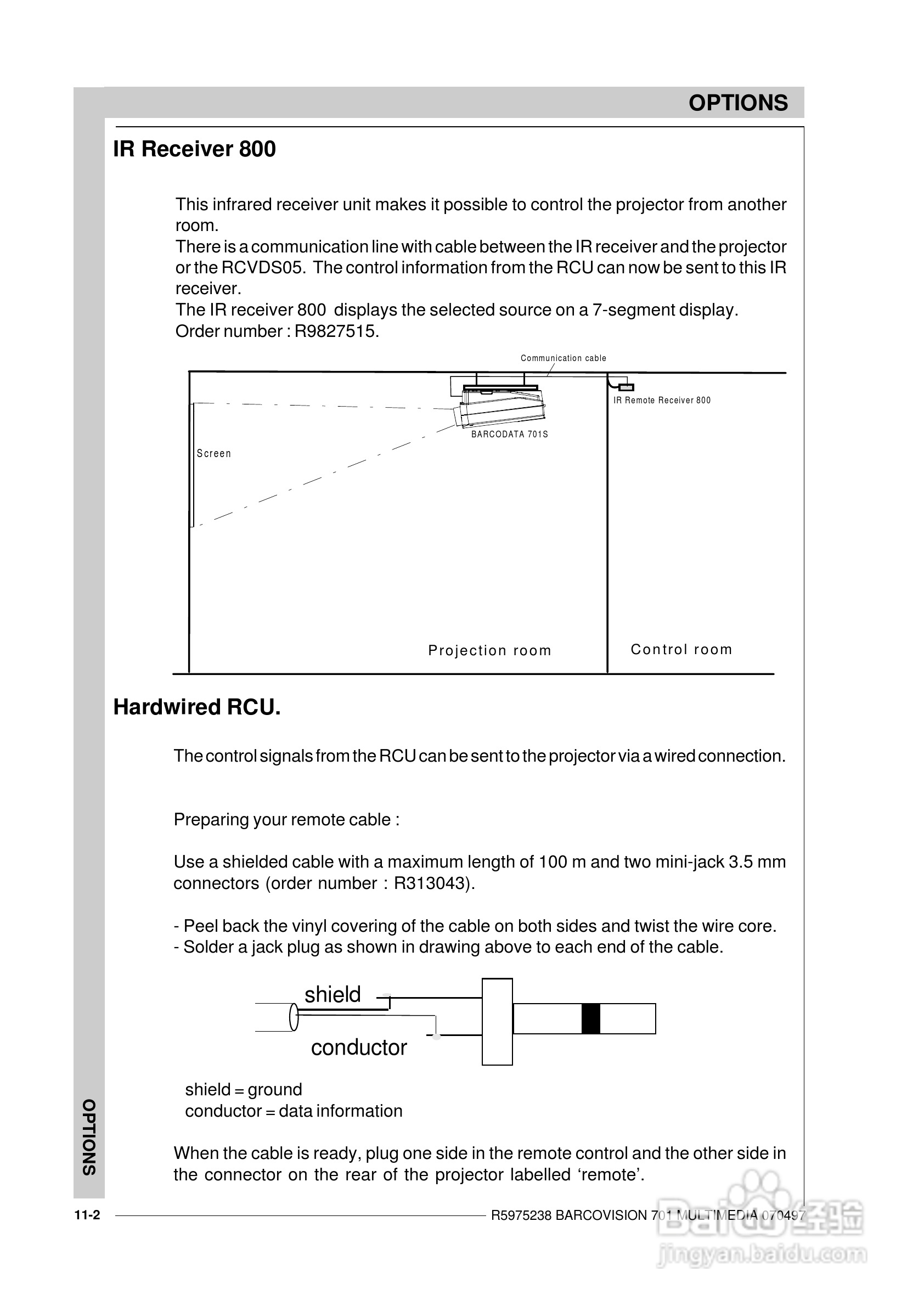 Barco巴可 VISION 701投影机说明书:[13]