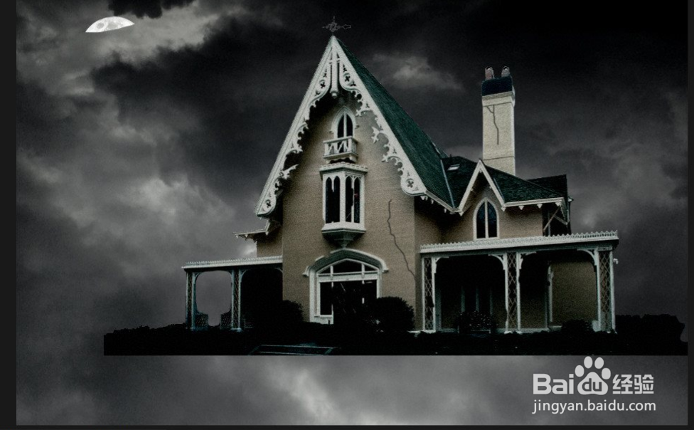 Photoshop之梦游鬼屋2