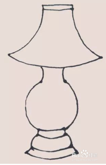 小巧精致的台灯的画法