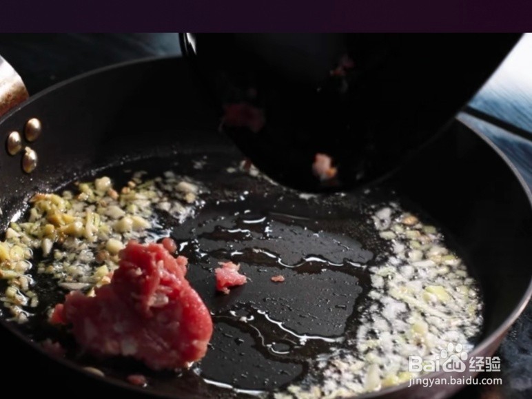 家常版粉丝烩肉末茄子教程