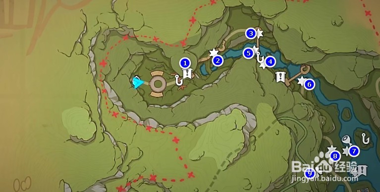 原神3.8银瓶庭院左上方宝箱位置大全