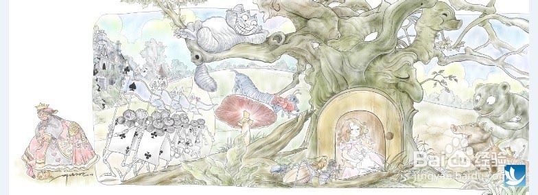 《爱丽丝梦游仙境》插画效果实现教程