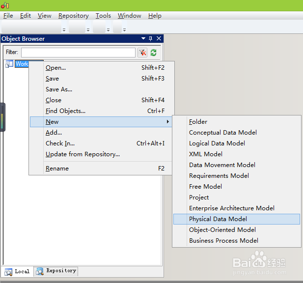 conceptual data model powerdesigner