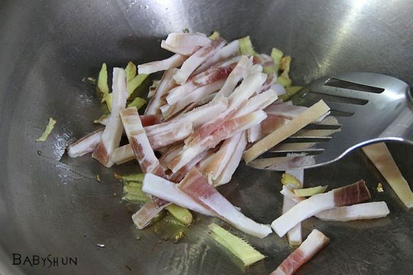 顺小煮-香干芦蒿炒咸肉