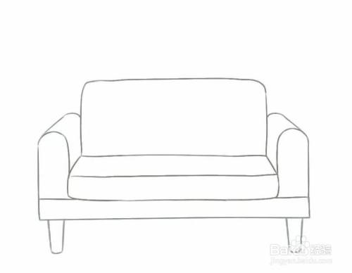 清新绿的沙发怎么画