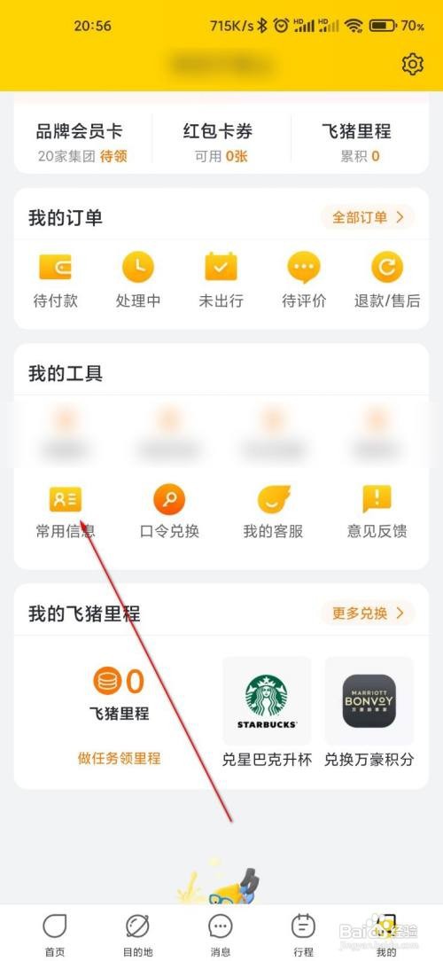 飞猪旅行查看已添加地址怎么做