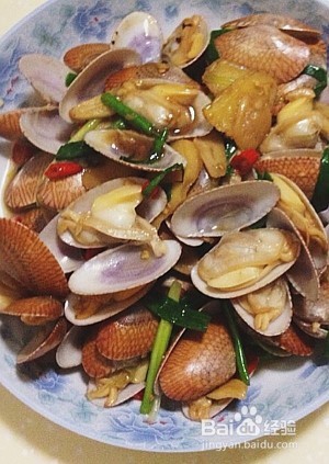 爆炒花甲的做法