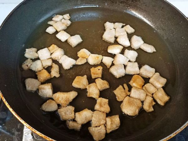 油渣小白菜+猪油拌饭（童年的回忆)