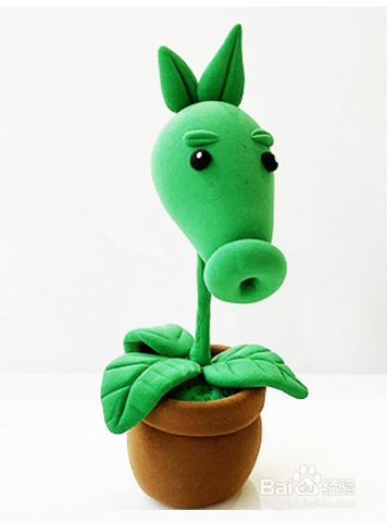 用粘土做豌豆射手的步骤