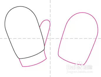 如何绘制儿童棉手套