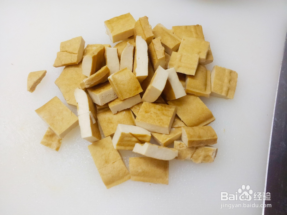 非常简单的秋葵豆干炒蛋