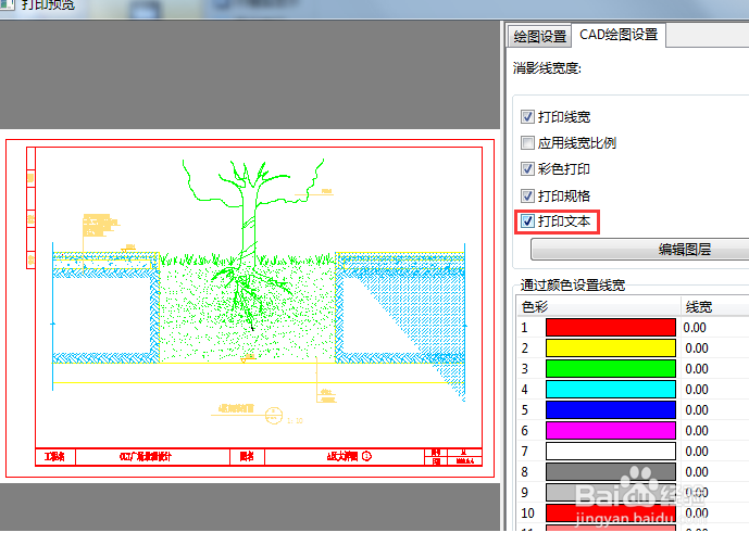 CAD打印文字不显示