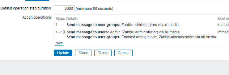 如何在zabbix的动作中修改操作？