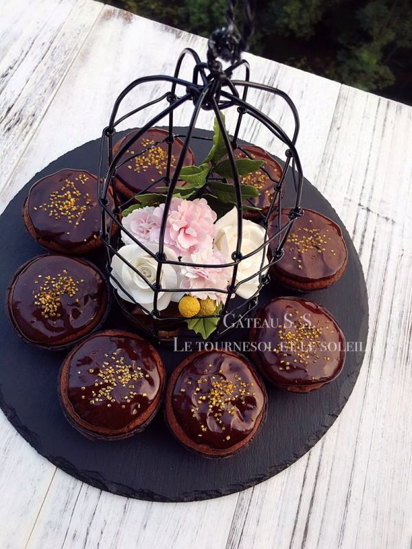 翻糖花巧克力马芬