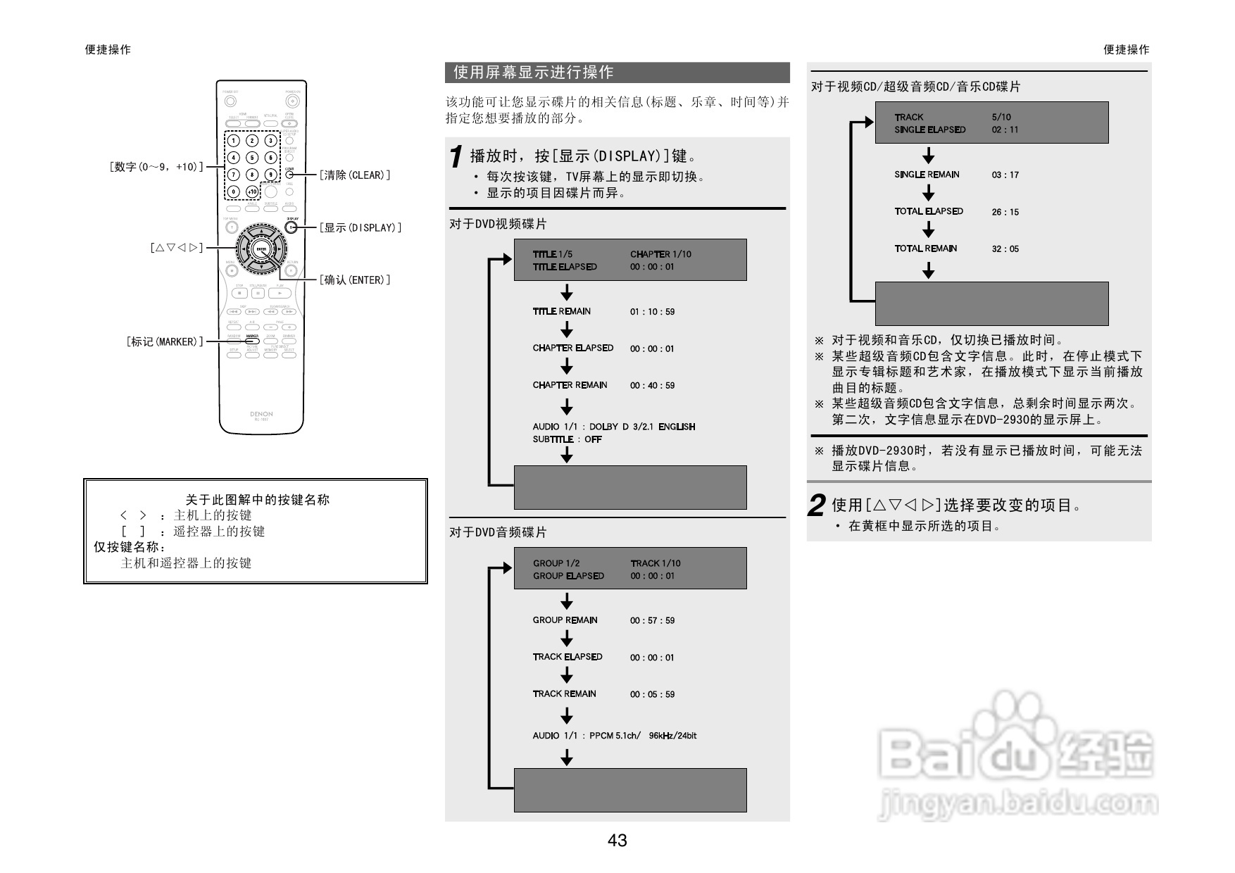 DENON播放机DVD-2930操作说明书:[3]