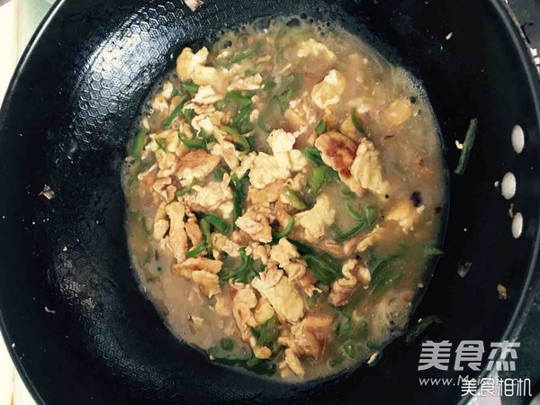 尖椒鸡蛋打卤面