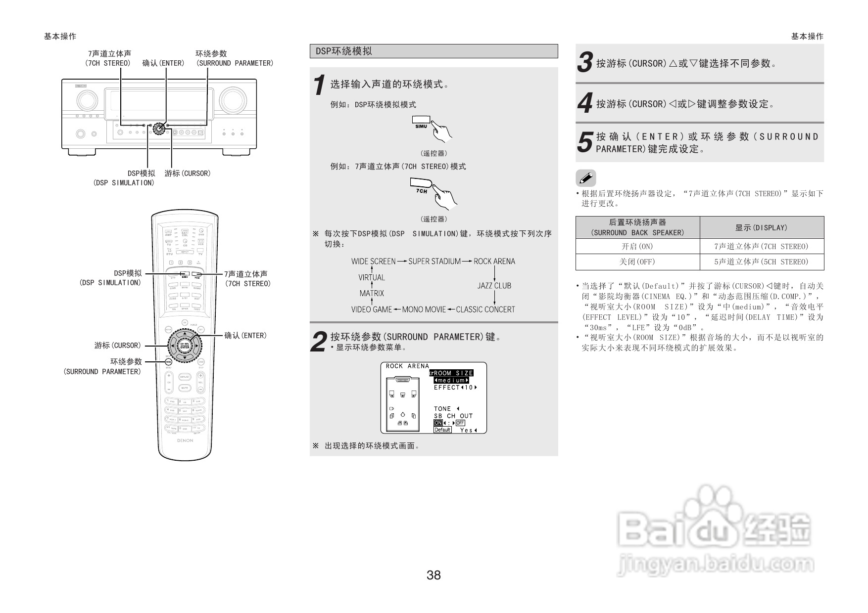 DENON收音环绕扩音机AVR-3806操作说明书:[3]