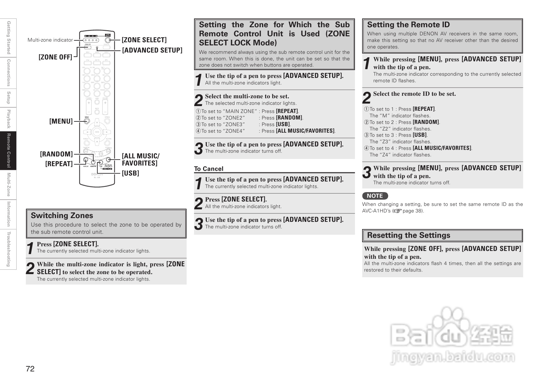 DENON AVC-A1HD功放操作说明书:[4]