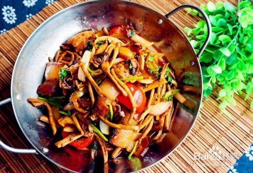 家常版干锅茶树菇是怎么做的家常教程
