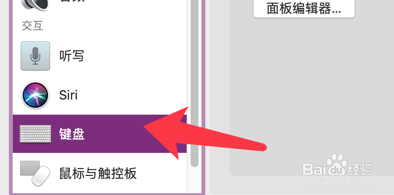 Mac os系统如何开启辅助键盘