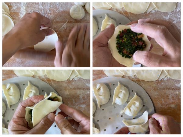 猪肉韭菜大蒸饺