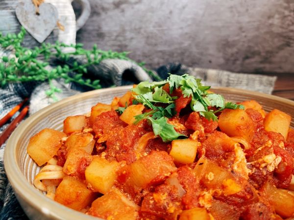 番茄土豆浓汤面