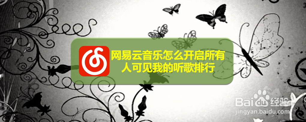 网易云音乐怎么开启所有人可见我的听歌排行