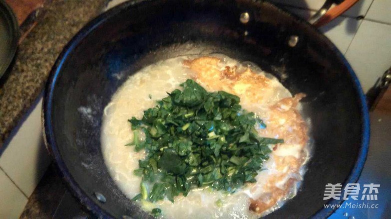 鸡蛋青菜面的做法